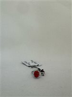 Anello Scintille Gioielli Donna in Argento Corallo COD410 - COD410